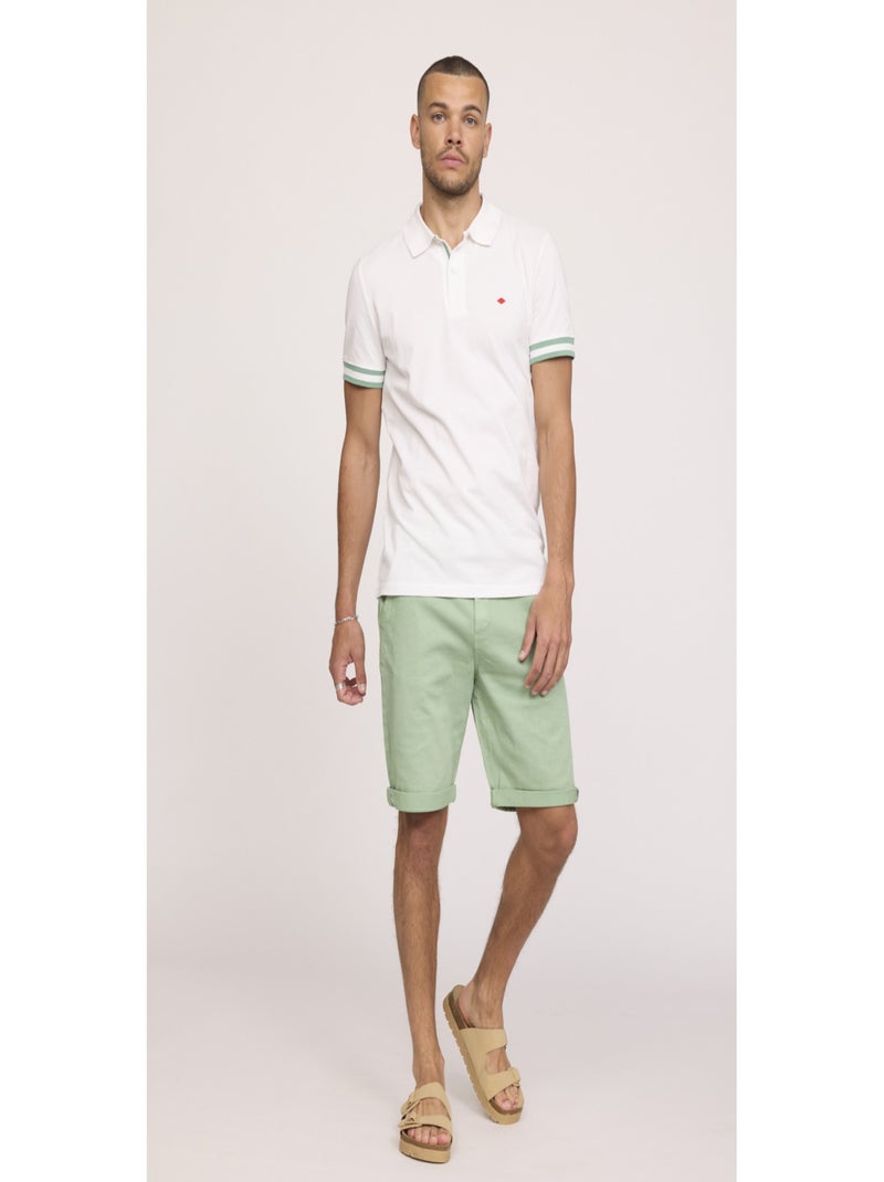 Lee Cooper - Short coton straight NARO Vert - Kiabi