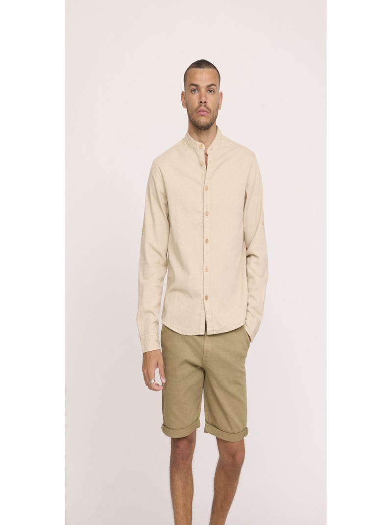 Lee Cooper - Short coton straight NARO Vert olive - Kiabi