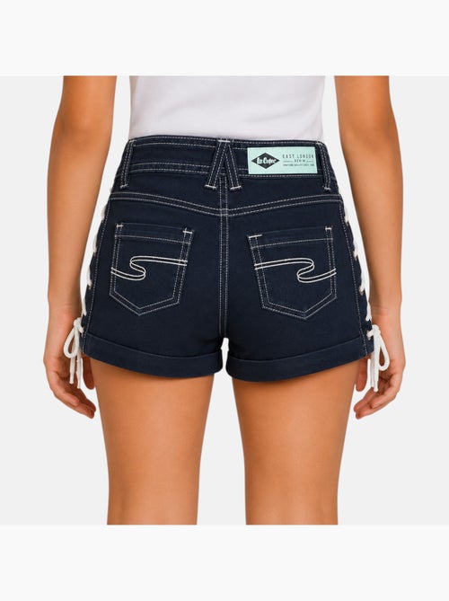 Lee cooper - short en jean à laçage latéral, coupe décontractée - Kiabi