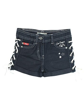 Lee Cooper - Short en jeans fille avec decor tressé
