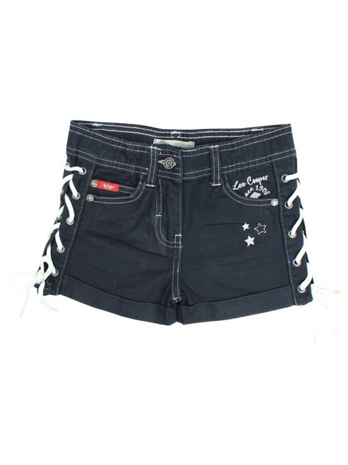 Lee Cooper - Short en jeans fille avec decor tressé - Kiabi