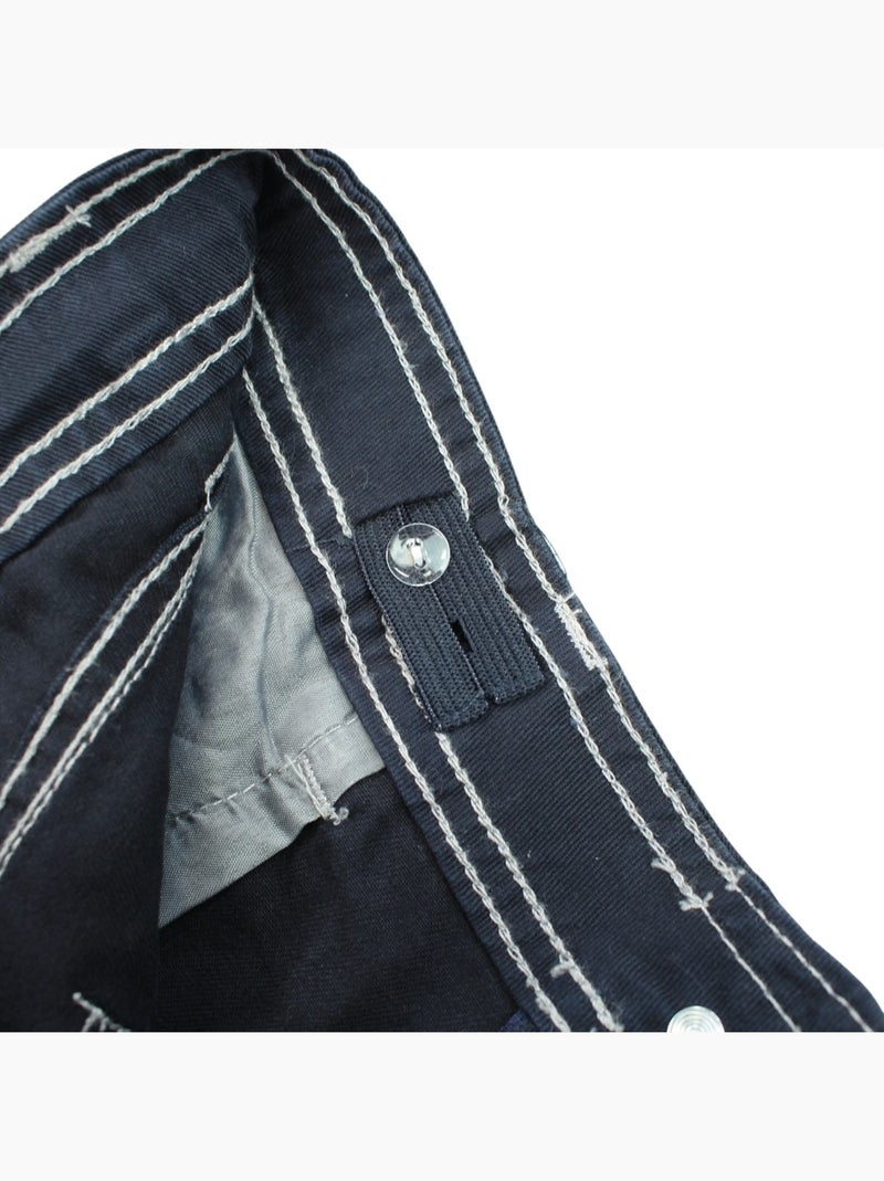 Lee Cooper - Short en jeans fille avec decor tressé Bleu marine - Kiabi