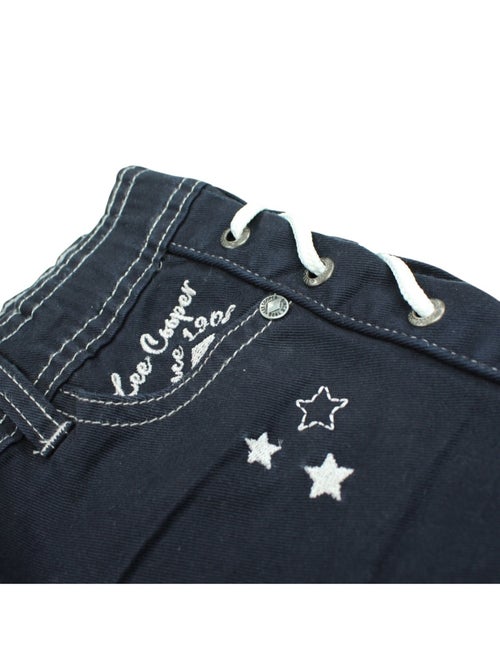 Lee Cooper - Short en jeans fille avec decor tressé - Kiabi
