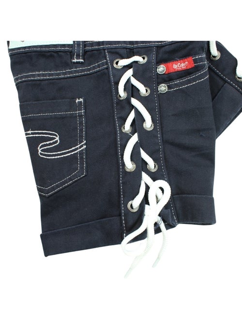 Lee Cooper - Short en jeans fille avec decor tressé - Kiabi