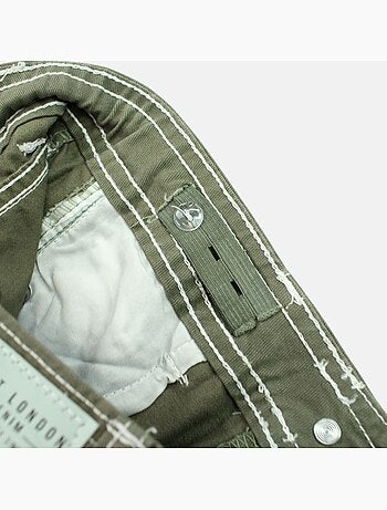 Lee Cooper - Short en jeans fille avec decor tressé