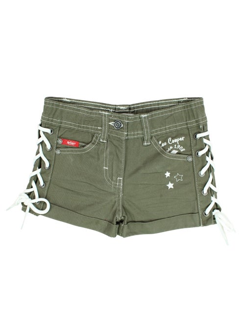 Lee Cooper - Short en jeans fille avec decor tressé - Kiabi