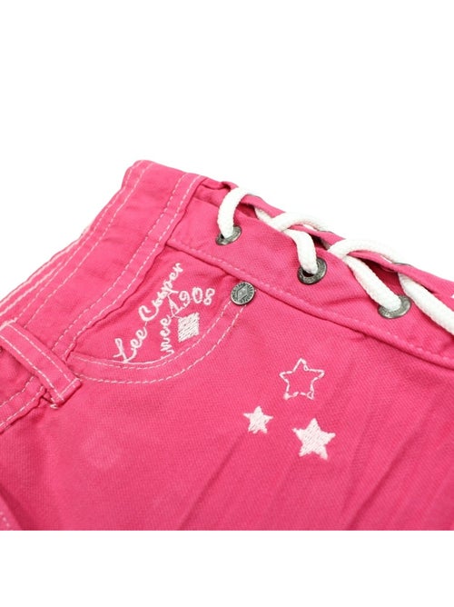 Lee Cooper - Short en jeans fille avec decor tressé - Kiabi