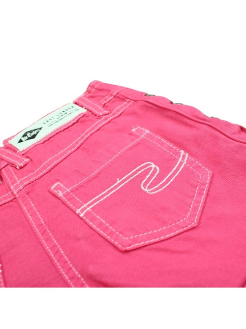 Lee Cooper - Short en jeans fille avec decor tressé - Kiabi
