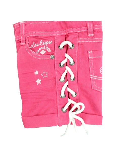 Lee Cooper - Short en jeans fille avec decor tressé - Kiabi