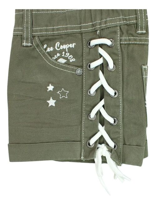 Lee Cooper - Short fille imprimé logo en coton - Kiabi