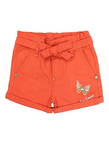 Soldes Pantacourt fille et short orange Kiabi