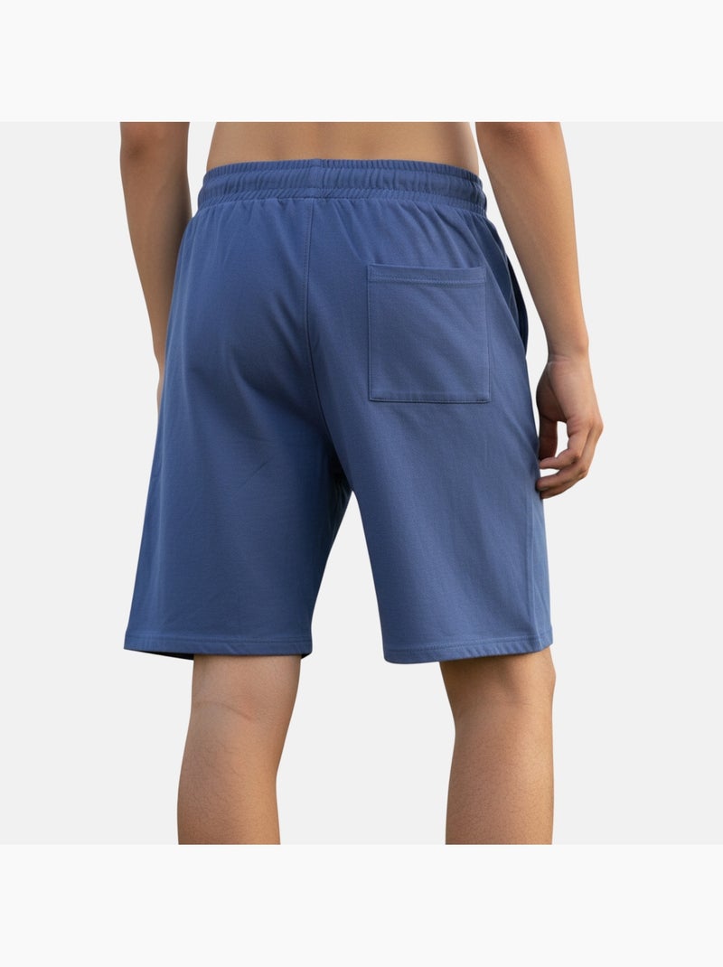 Lee Cooper - Short homme bleu avec taille élastiquée Bleu - Kiabi