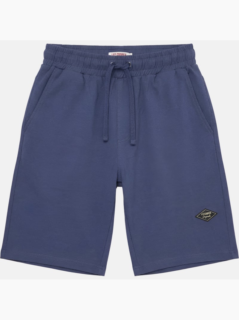 Lee Cooper - Short homme bleu avec taille élastiquée Bleu - Kiabi