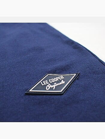 Lee Cooper - Short homme bleu marine avec taille élastiquée