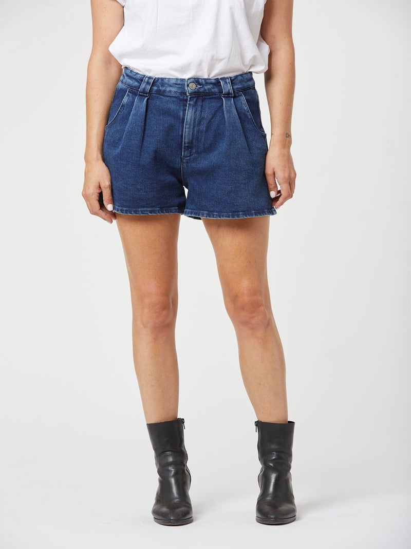 Lee Cooper - Short JAIKA Recycled Stone Brushed Gris - Kiabi