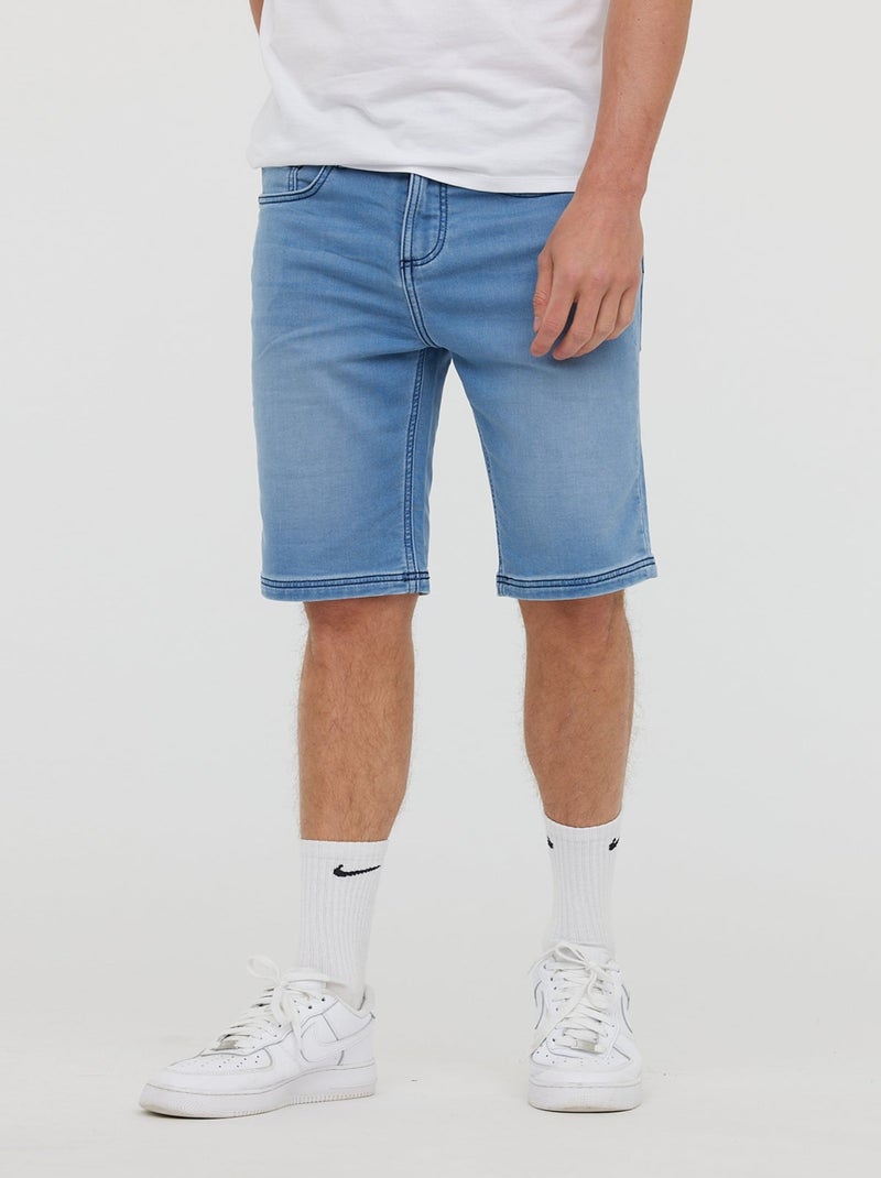 Lee Cooper - Short NANOT Light blue brushed Bleu - Kiabi