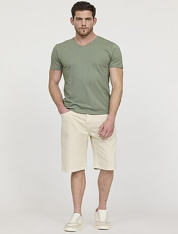 Lee Cooper - Short NARCO Écru