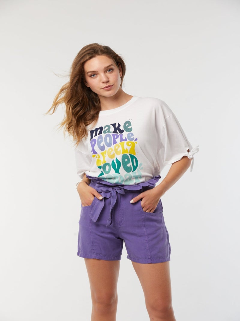 Lee Cooper - Short NARIS Ultra violet Violet - Kiabi