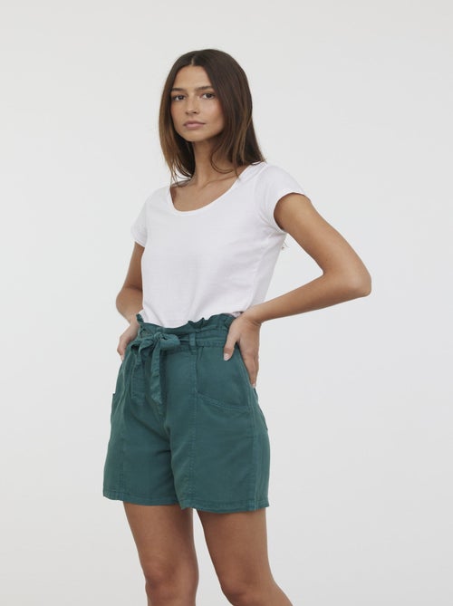 Lee Cooper - Short NARIS Vert bouteille - Kiabi
