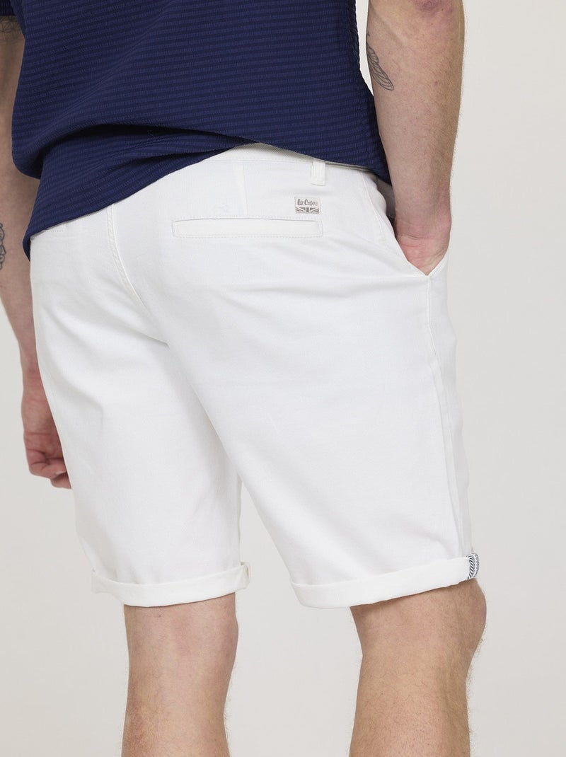 Lee Cooper - Short NARO Blanc Blanc - Kiabi