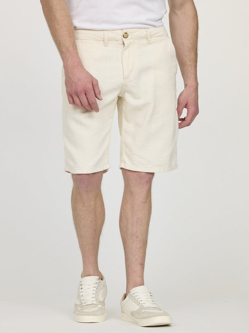 Lee Cooper - Short NARO Écru Ivoire - Kiabi