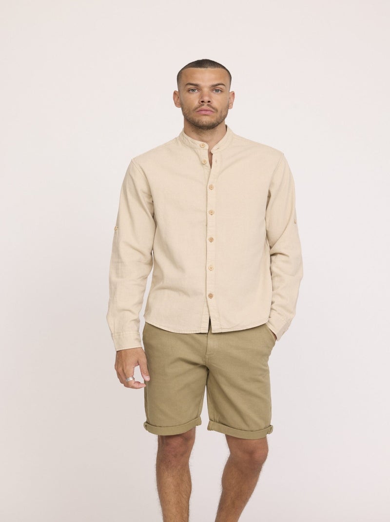 Lee Cooper - Short NARO Olive foncée Vert - Kiabi