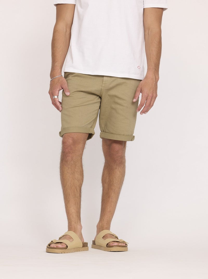 Lee Cooper - Short NARO Olive foncée Vert olive - Kiabi