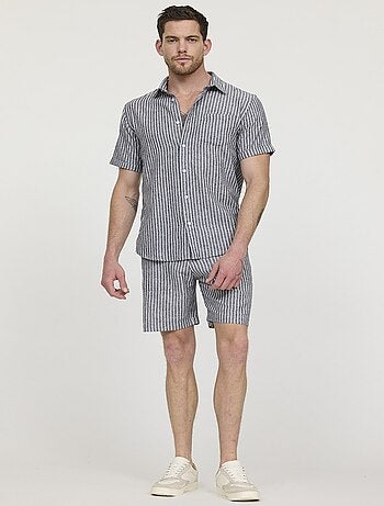 Lee Cooper - Short NINO Navy stripes