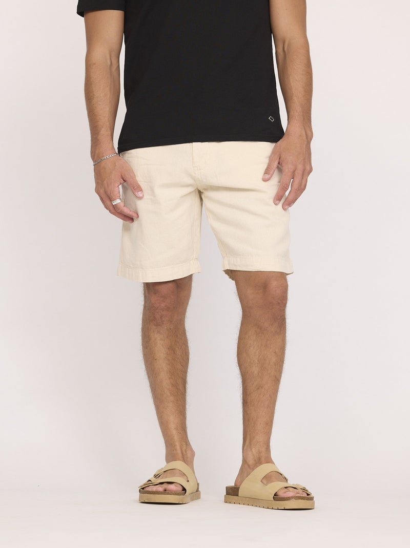 Lee Cooper - Short NOAM Écru Ivoire - Kiabi