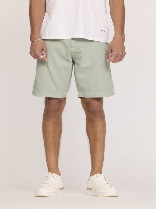 Lee Cooper - Short NOAM Green stoned - Kiabi
