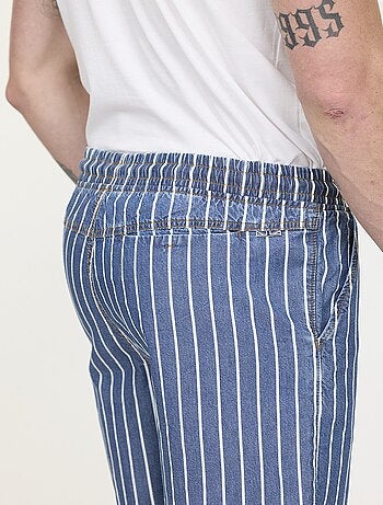Lee Cooper - Short NORY Light Blue stripes