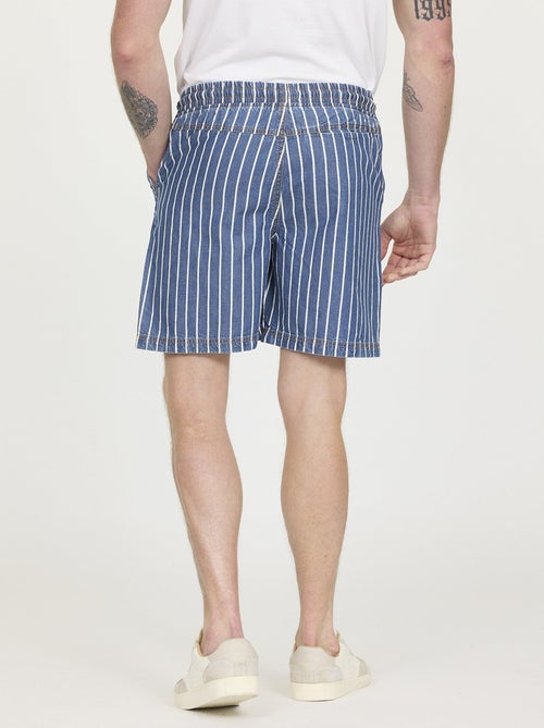 Lee Cooper - Short NORY Light Blue stripes - Kiabi