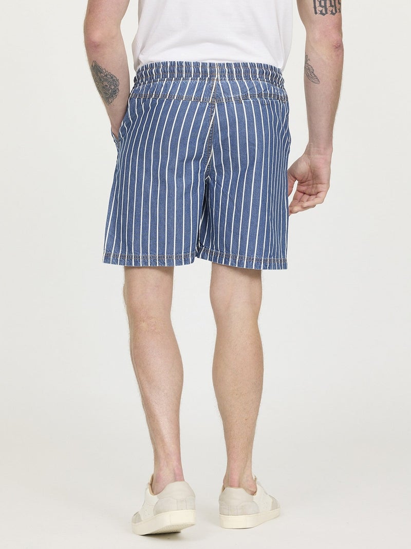 Lee Cooper - Short NORY Light Blue stripes Bleu - Kiabi