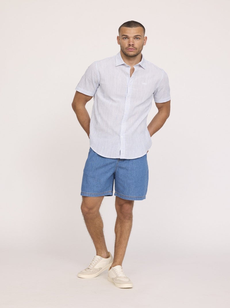 Lee Cooper - Short NORY Vintage Blue Bleu gris - Kiabi