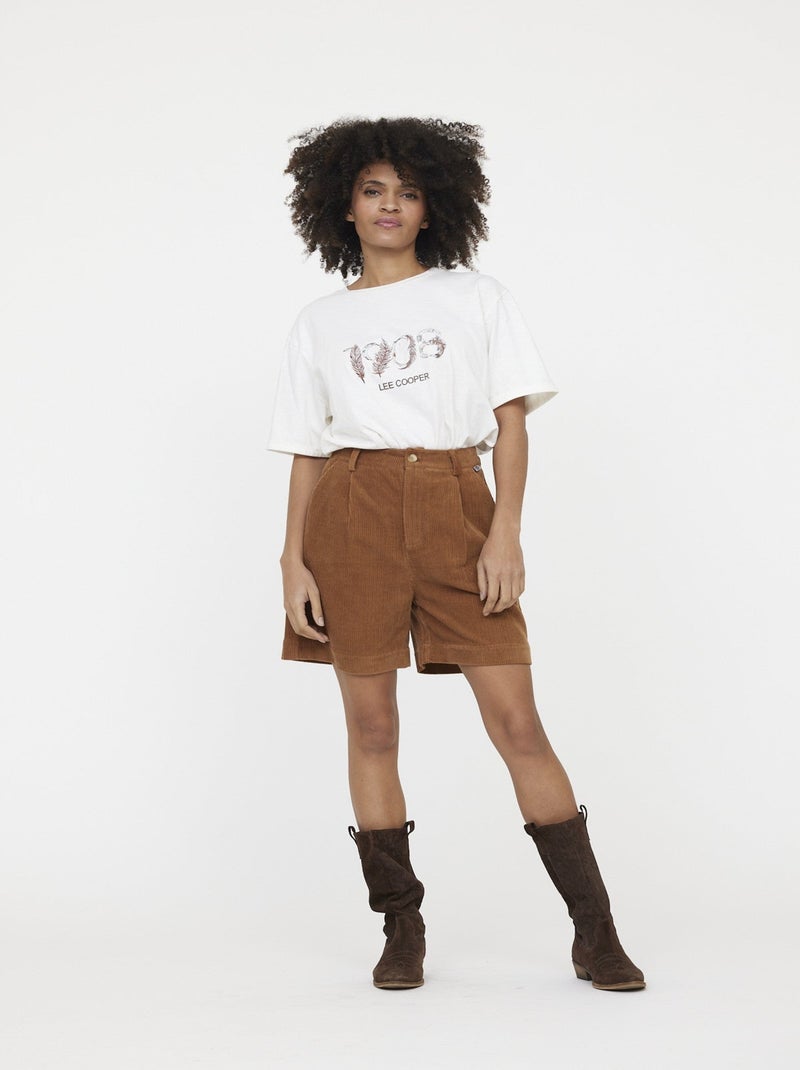 Lee Cooper - Short NYLIA Camel Beige - Kiabi