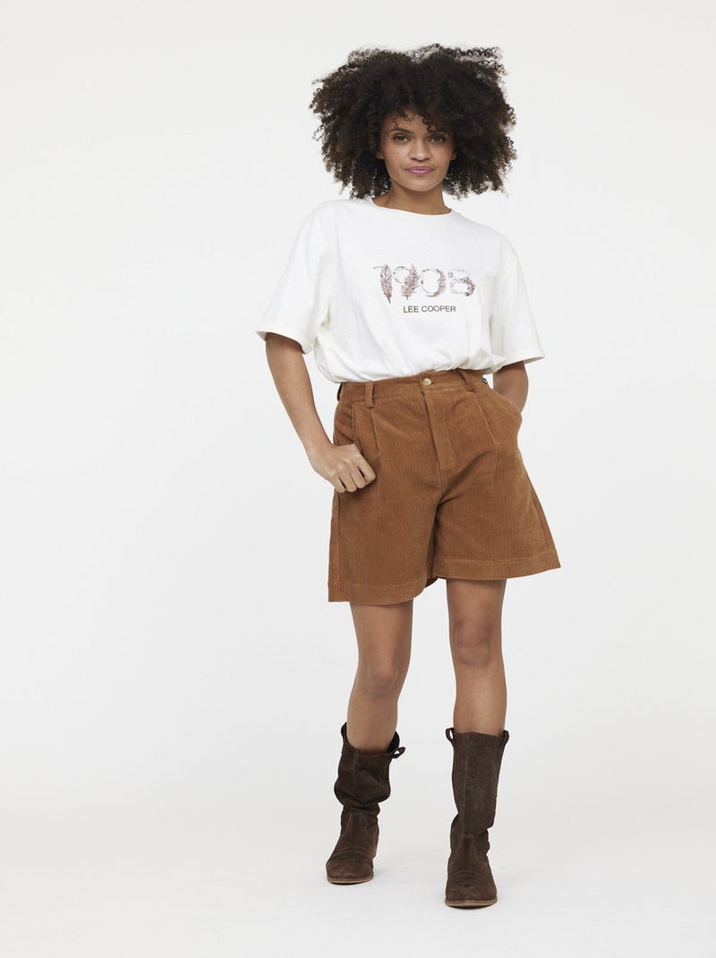 Lee Cooper - Short NYLIA Camel Beige - Kiabi