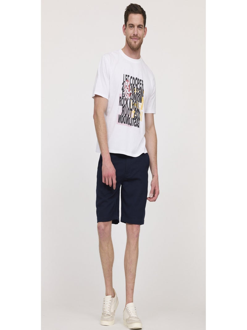 Lee Cooper - Short polyester regular NOAM Bleu marine - Kiabi