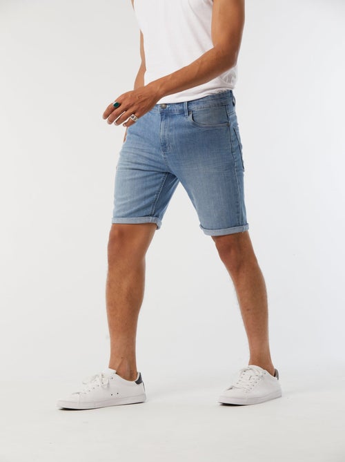 Lee Cooper - Shorts NANOT Light medium blue brushed - Kiabi