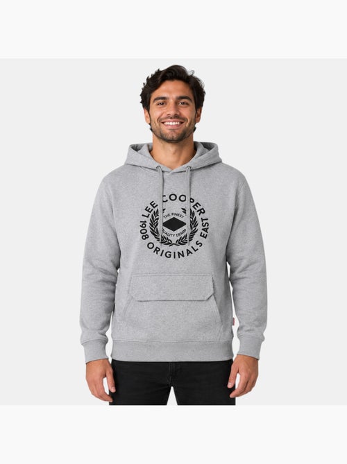 Lee cooper - sweat à capuche à cordon de serrage, manches longues et poche kangourou - Kiabi Lee cooper - sweat à capuche à cordon de serrage, manches longues et poche kangourou - Kiabi