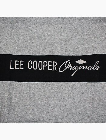 Lee cooper - sweat à capuche à cordon de serrage, manches longues et poche kangourou