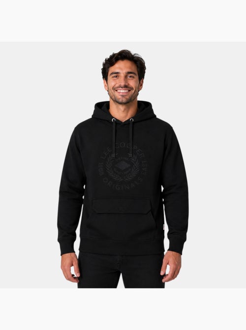 Lee cooper - sweat à capuche à cordon de serrage, manches longues et poche kangourou - Kiabi Lee cooper - sweat à capuche à cordon de serrage, manches longues et poche kangourou - Kiabi