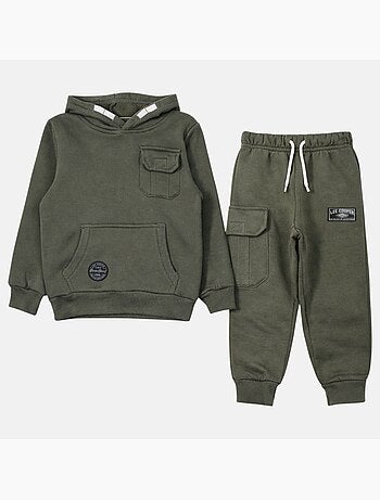 Lee Cooper - Sweat à capuche avec poche et pantalon de jogging