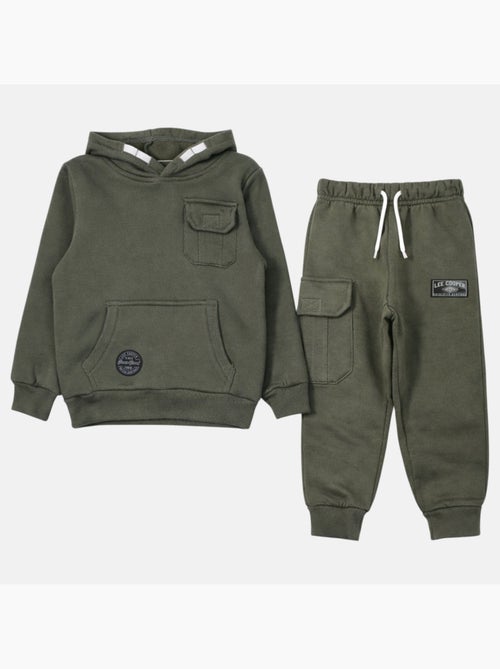 Lee Cooper - Sweat à capuche avec poche et pantalon de jogging - Kiabi Lee Cooper - Sweat à capuche avec poche et pantalon de jogging - Kiabi