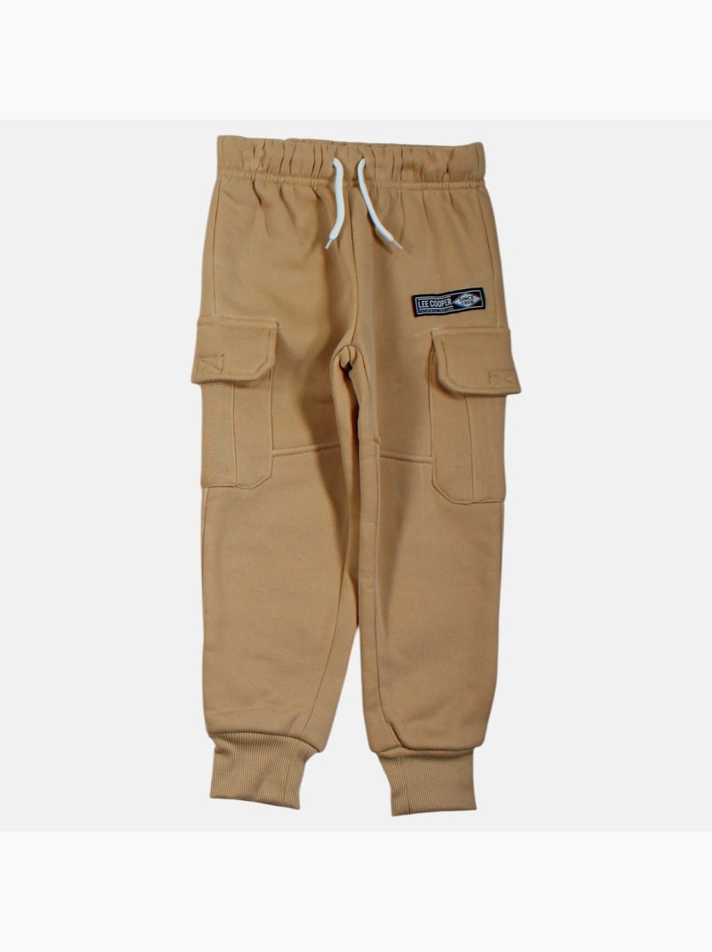 Lee Cooper - Sweat à capuche et pantalon de jogging avec imprimé Beige - Kiabi