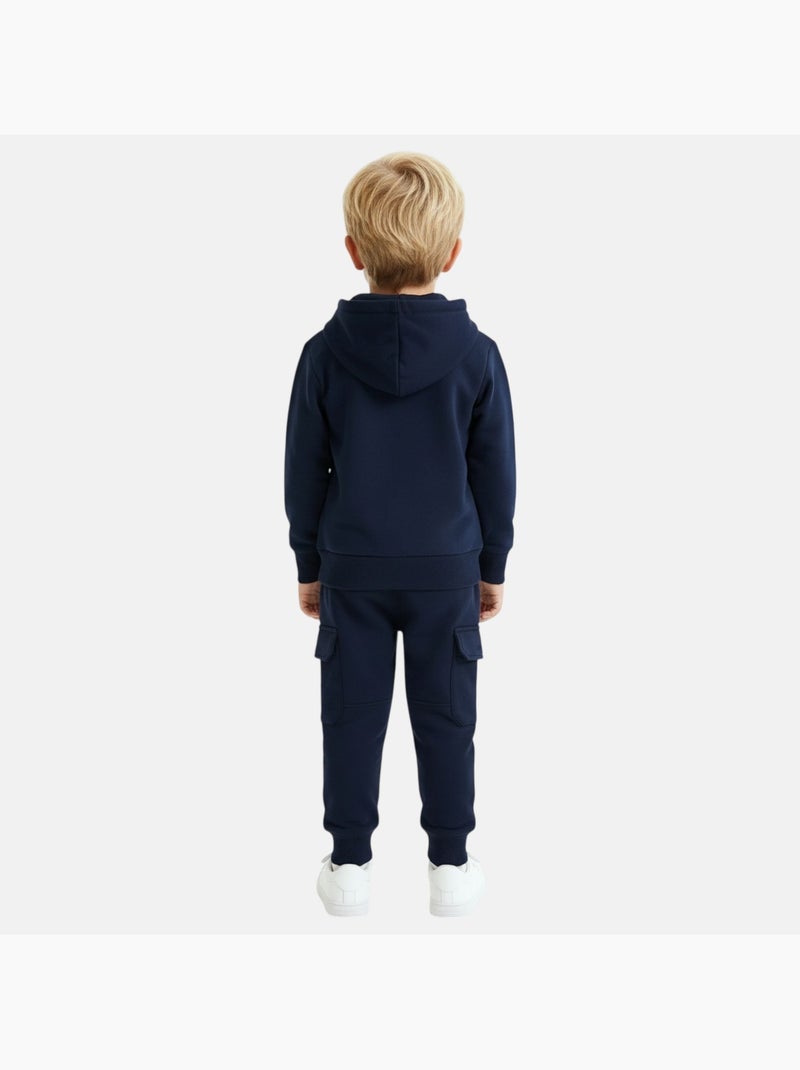 Lee Cooper - Sweat à capuche et pantalon de jogging avec imprimé Bleu marine - Kiabi