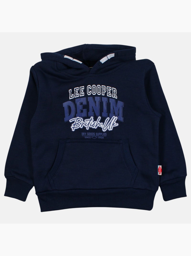 Lee Cooper - Sweat à capuche et pantalon de jogging avec imprimé Bleu marine - Kiabi