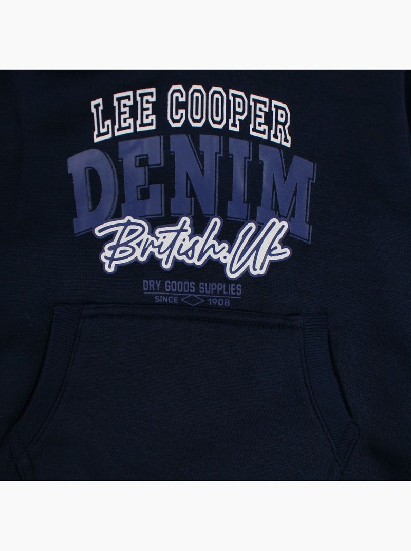 Lee Cooper - Sweat à capuche et pantalon de jogging avec imprimé Bleu marine - Kiabi
