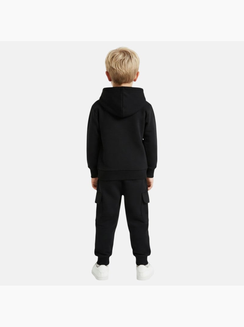 Lee Cooper - Sweat à capuche et pantalon de jogging avec imprimé Noir - Kiabi