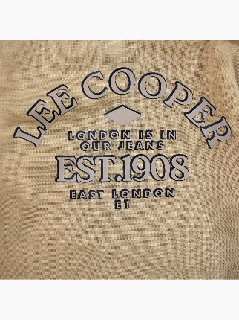 Lee Cooper - Sweat à capuche et pantalon de jogging avec poches Beige - Kiabi