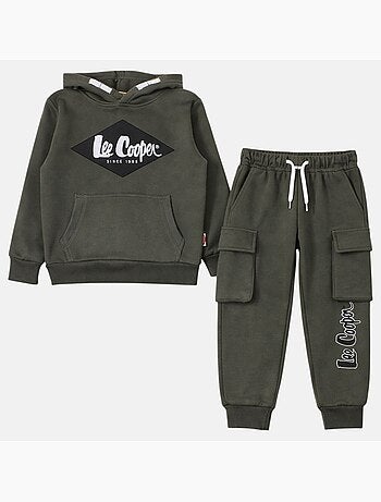 Lee Cooper - Sweat à capuche et pantalon de jogging avec poches